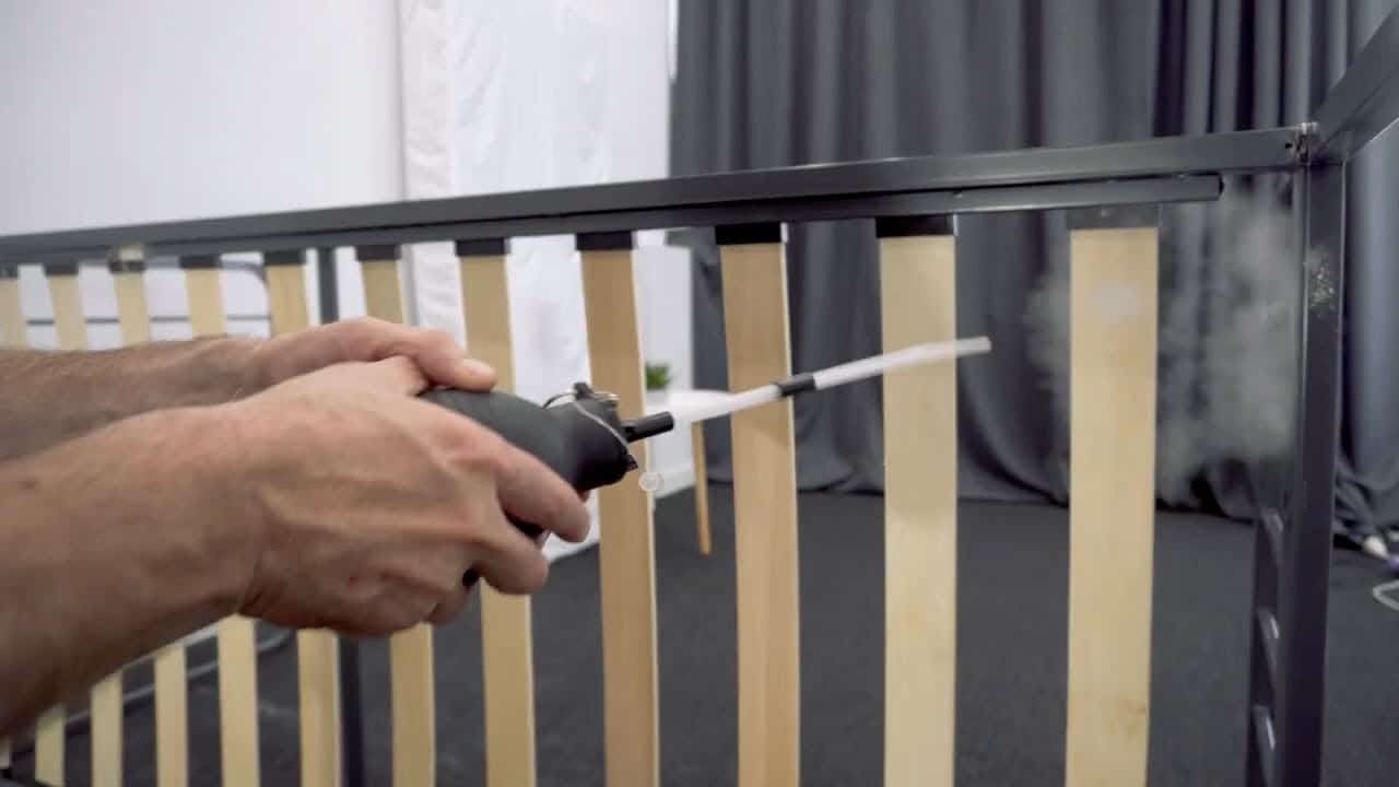 Dust your bed frame and slats with DE to prevent bed bugs